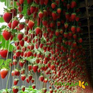 Клубника ампельная Анастасия купить по цене от 370р. в интернет-магазине «Посадика» с доставкой почтой в в Семикаракорске и по всей России – [изображение №1].