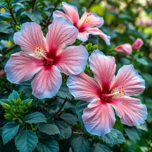 Гибискус садовый Тропикал Сан купить по цене от 293р. в интернет-магазине «Посадика» с доставкой почтой в в Семикаракорске и по всей России – [изображение №1].